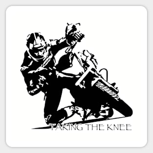 Biker Knee Down Sticker